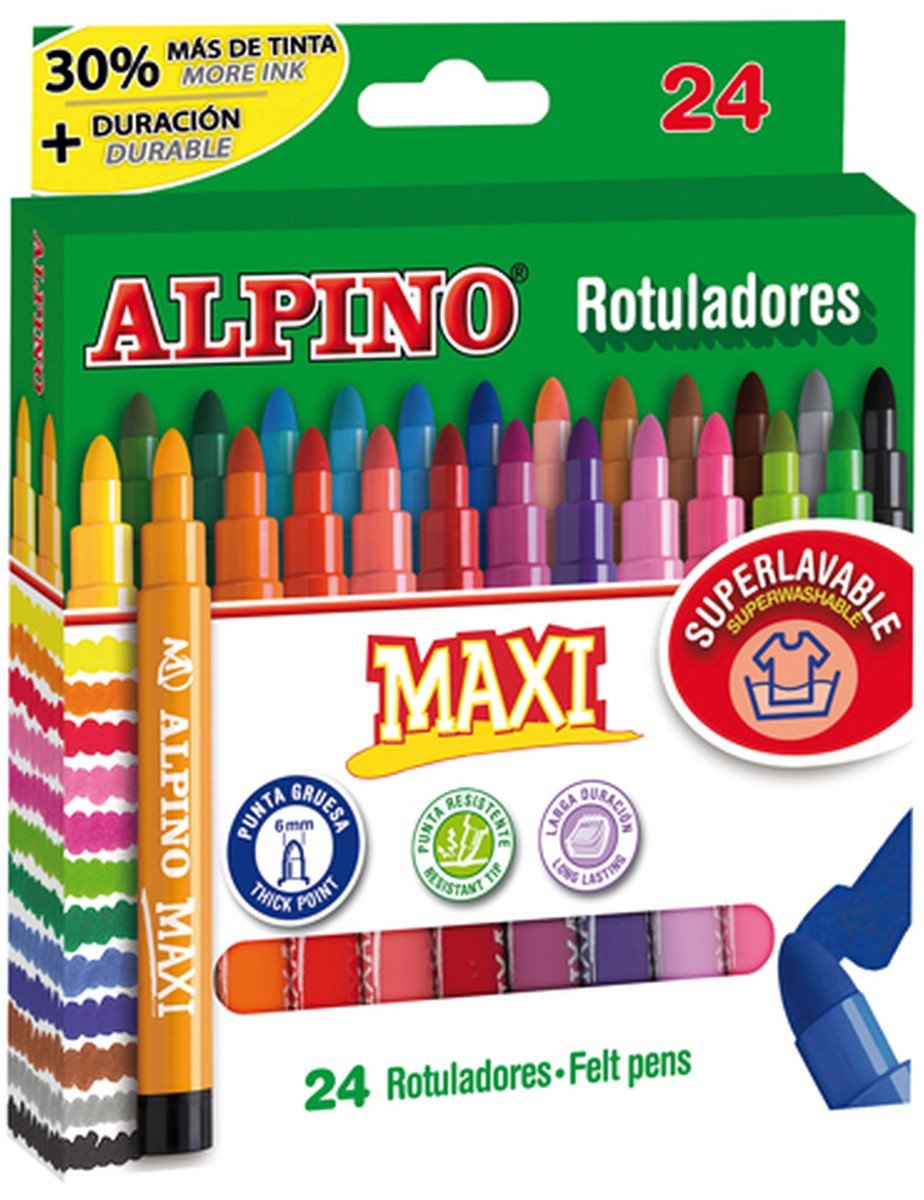 Rotulador ALPINO MAXI 6 colores