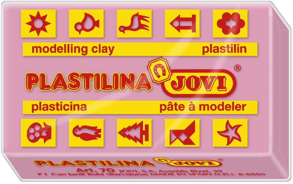 Plastilina Jovi colores pastel surtidos caja 30 unidades 50 gr 