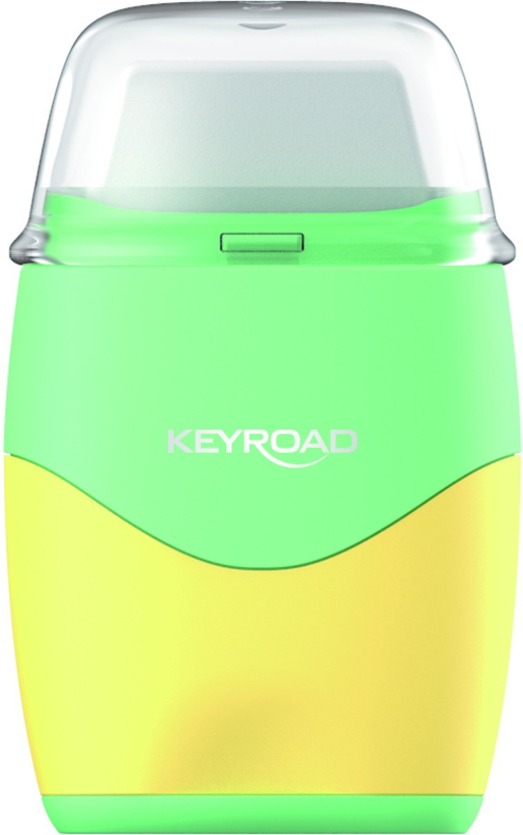 Sacapuntas eléctrico portátil- Keyroad azul y verde – Librería